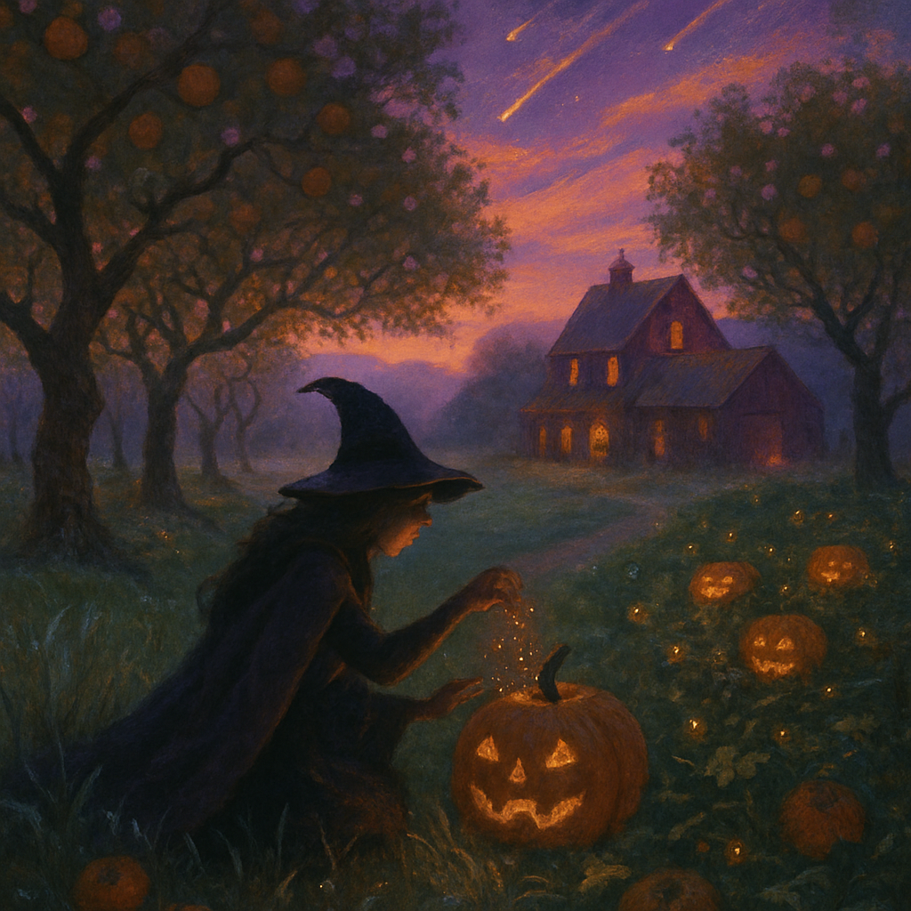 The Orchard Where Meteors Bloom paint by numbers