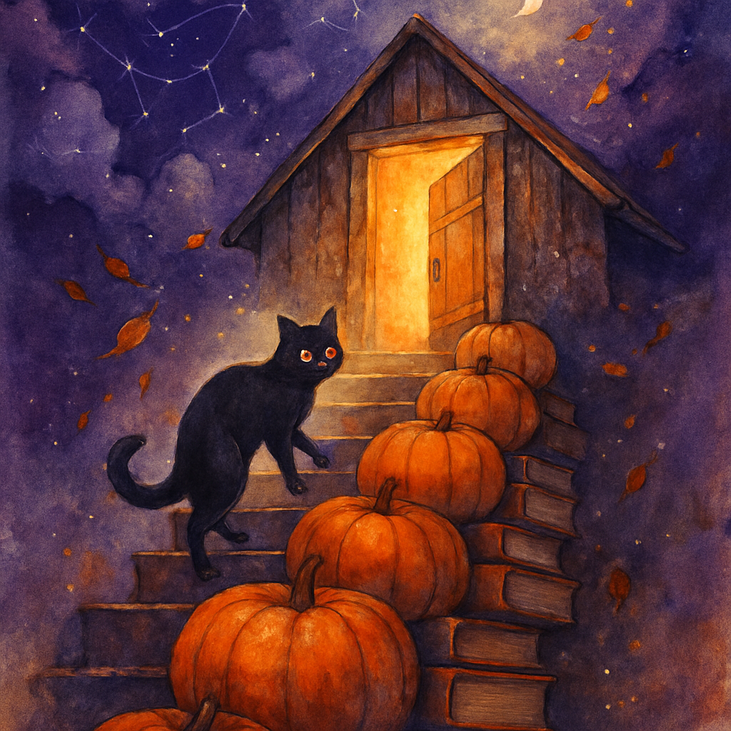 Autumn Staircase To The Starry Attic Paint by numbers kits