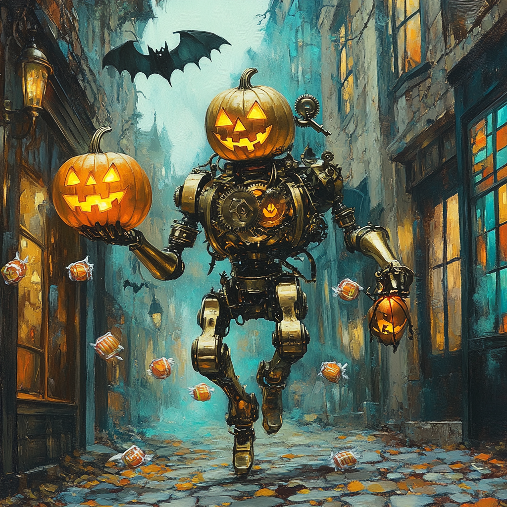 Clockwork Lantern Parade Haunted painting number kit