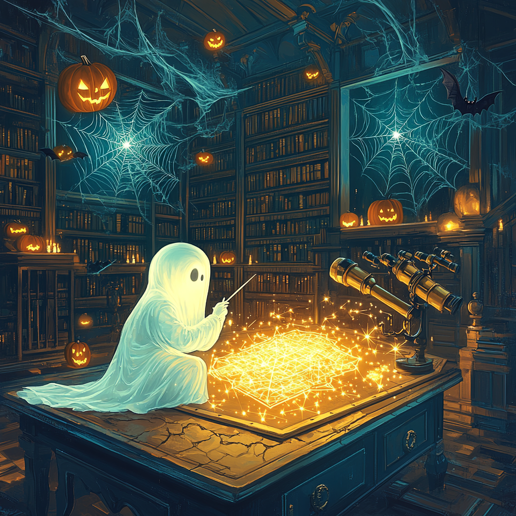 Haunted Lantern Cartography Painting by numbers kit