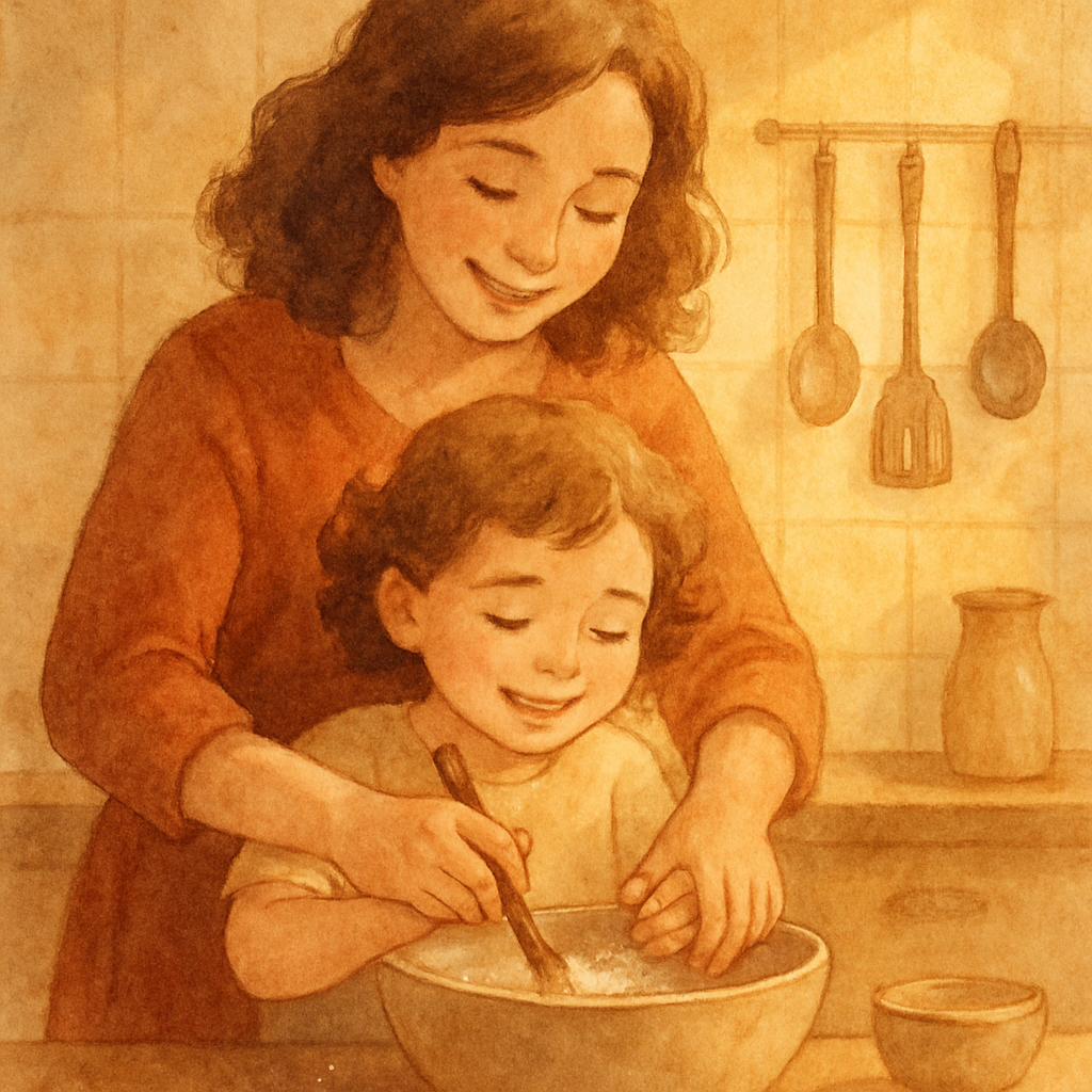 Cooking Lesson With Matching Aprons Paint by numbers art