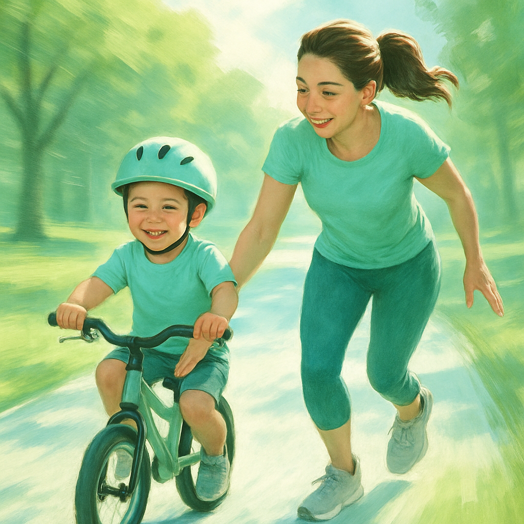 First Bike Ride Guidance Paint by numbers kits