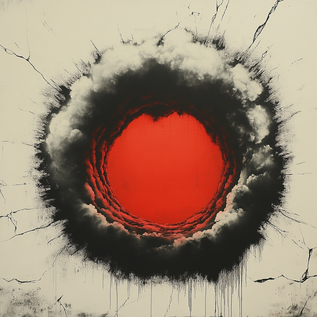 Banksy Inspired Carbon Silence Spiral Painting by numbers kit