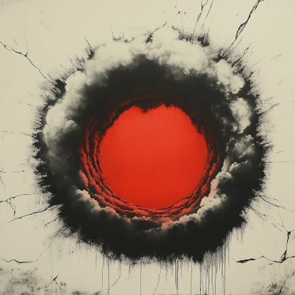 Banksy Inspired Carbon Silence Spiral Painting by numbers kit