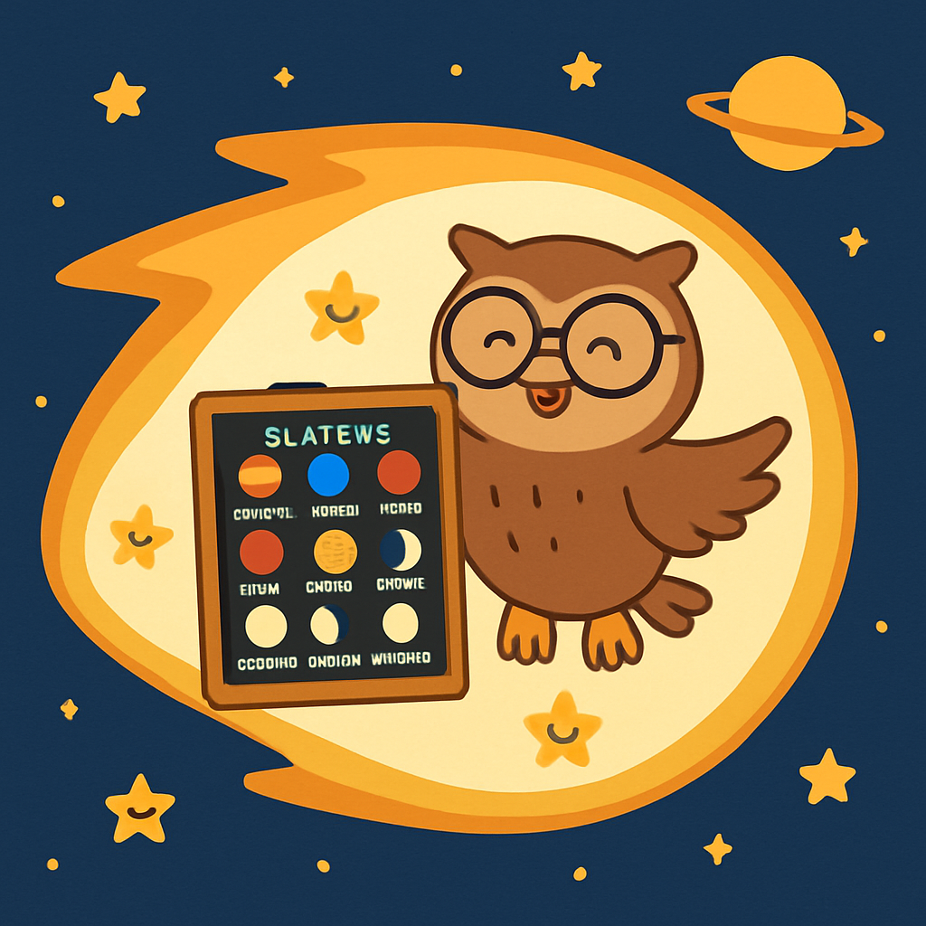 Comet Classroom Owl Paint by numbers kits