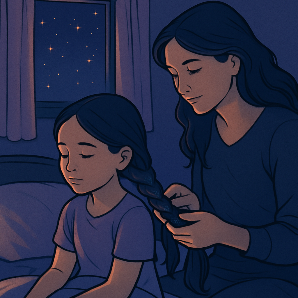 Starlight Braids And Quiet Promises Paint by numbers kits