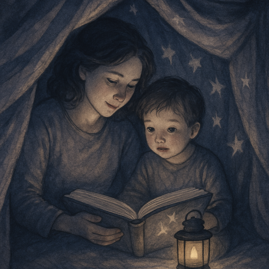 Moonlit Blanket Fort Story Hour Paint by numbers kits