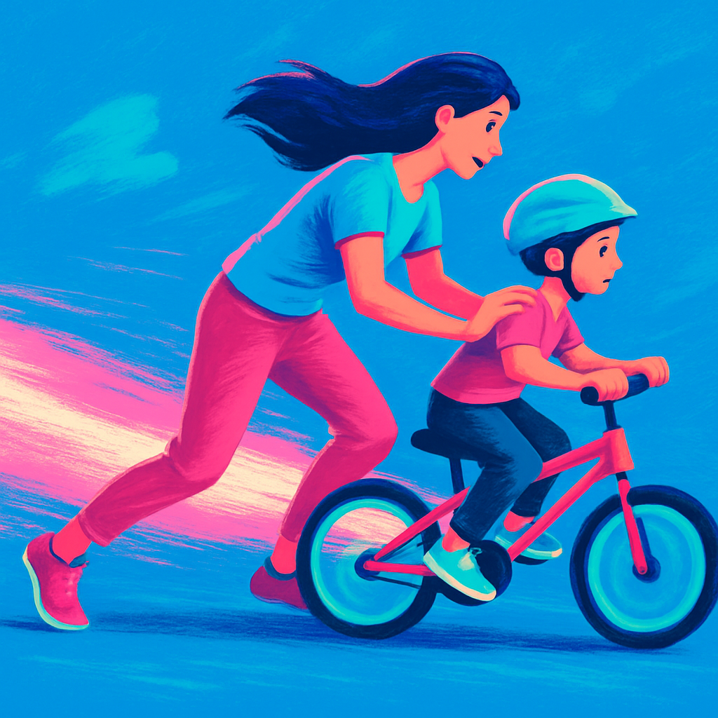 Comet Trail Bicycle Lesson Numbered painting kits