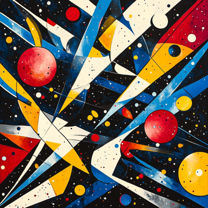 Wassily Kandinsky Inspired Synesthetic Music Constellations Numbered painting kits