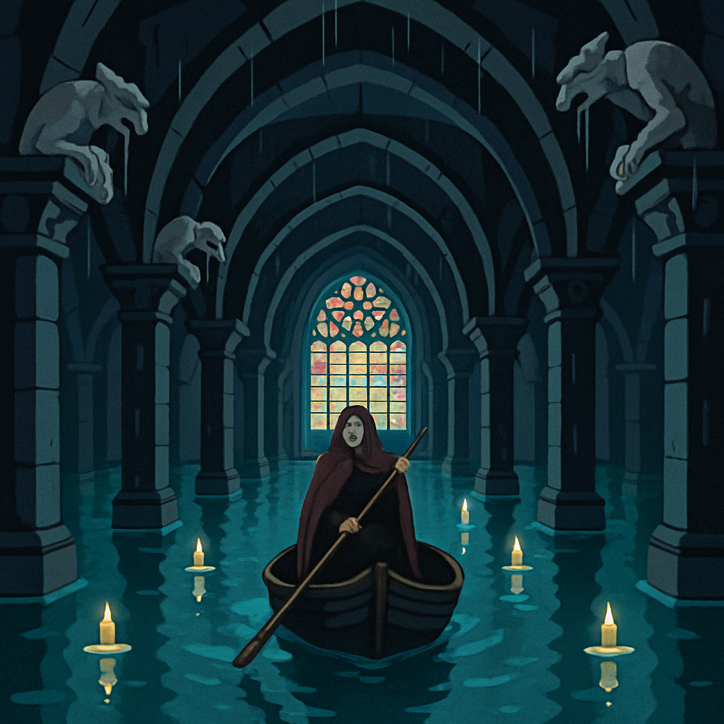 Mirror Of The Gothic Tide paint by numbers