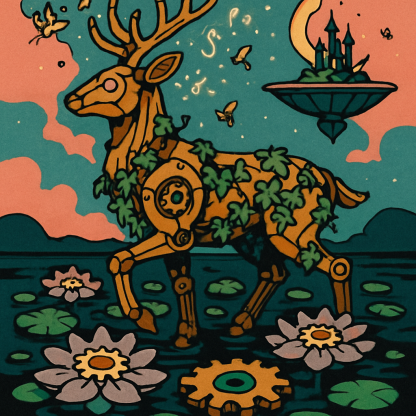 Clockwork Garden In Fantasy Bloom Paint by numbers kits