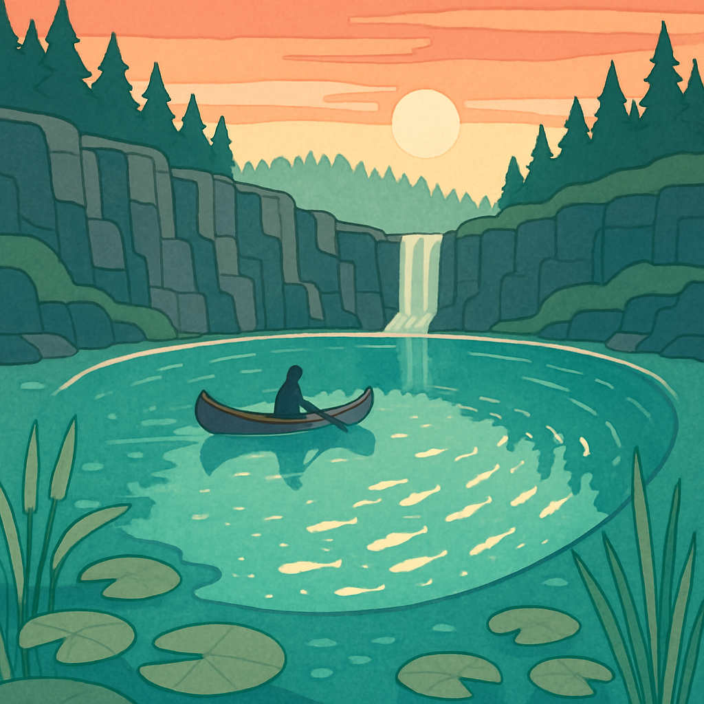 Glassfjord Lake Mirage paint by color