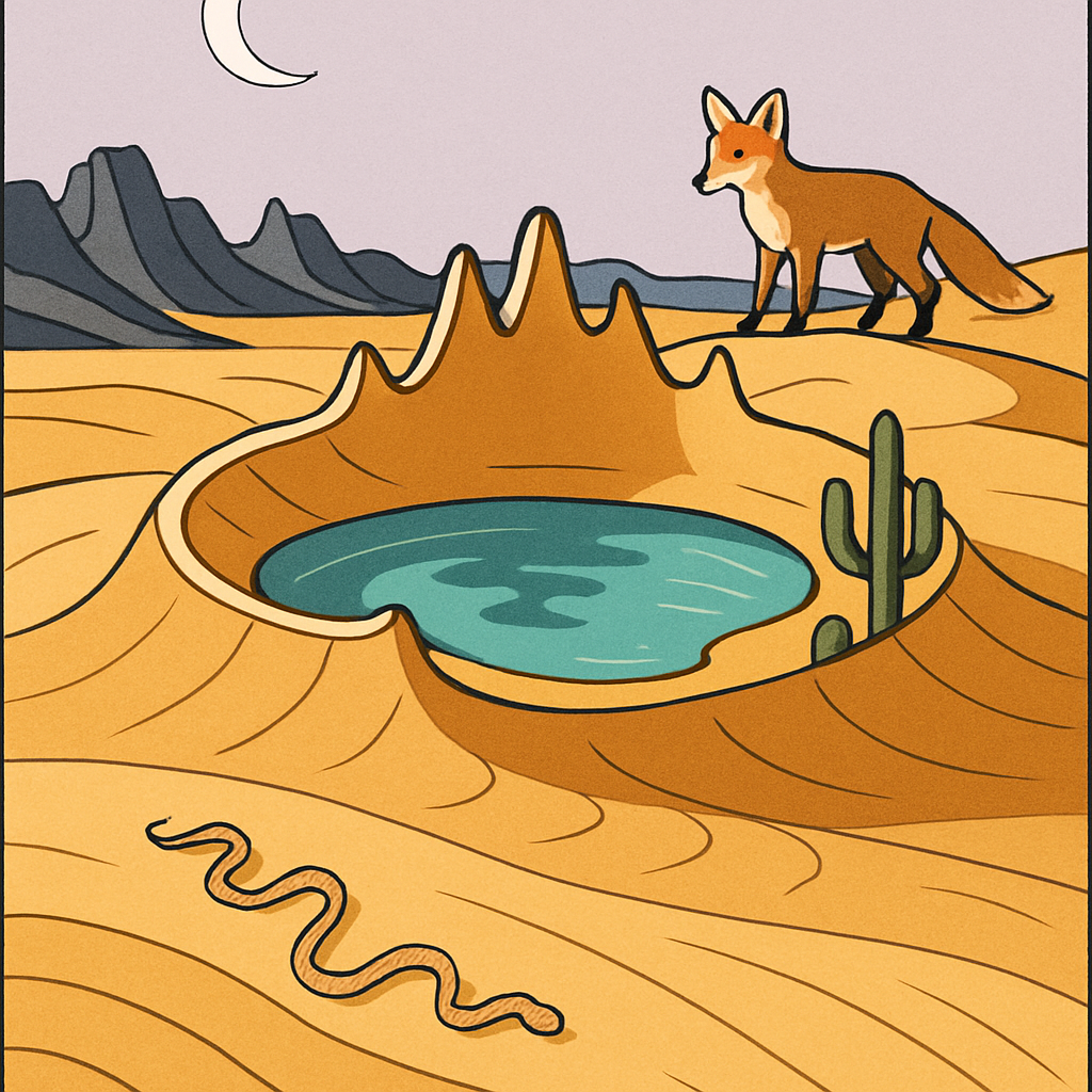 Crown Of Glass Desert Mirage Number painting