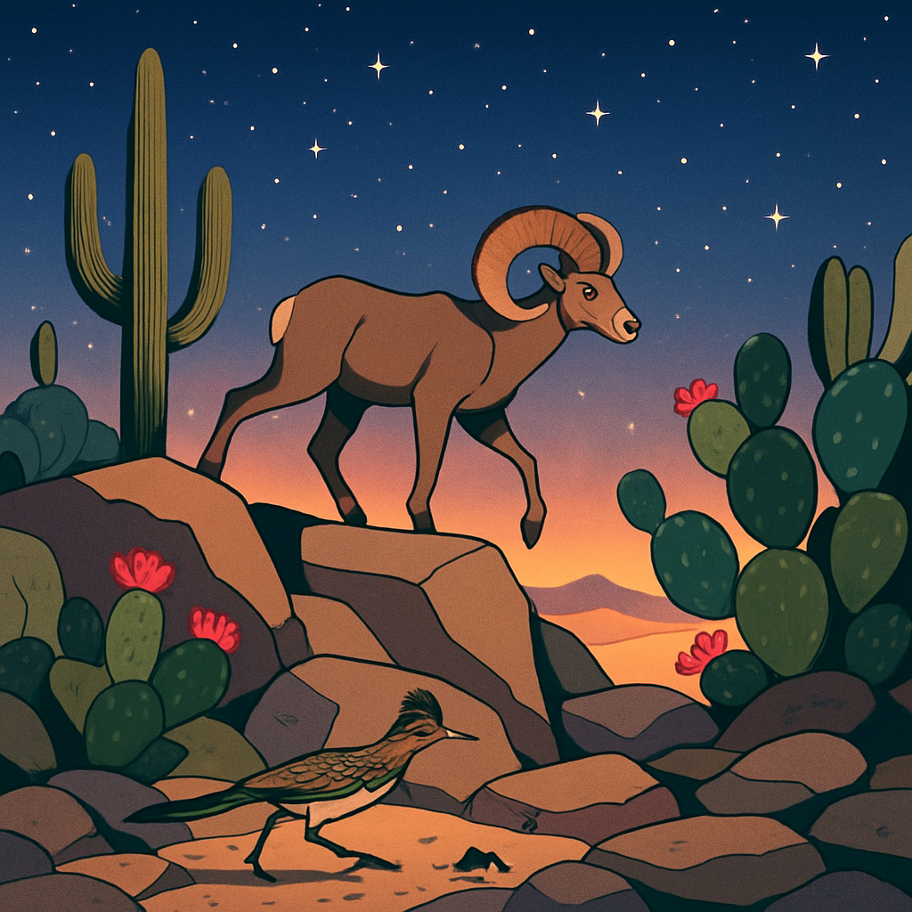 Ridgewalk With Desert Night Bloom DIY paint by numbers