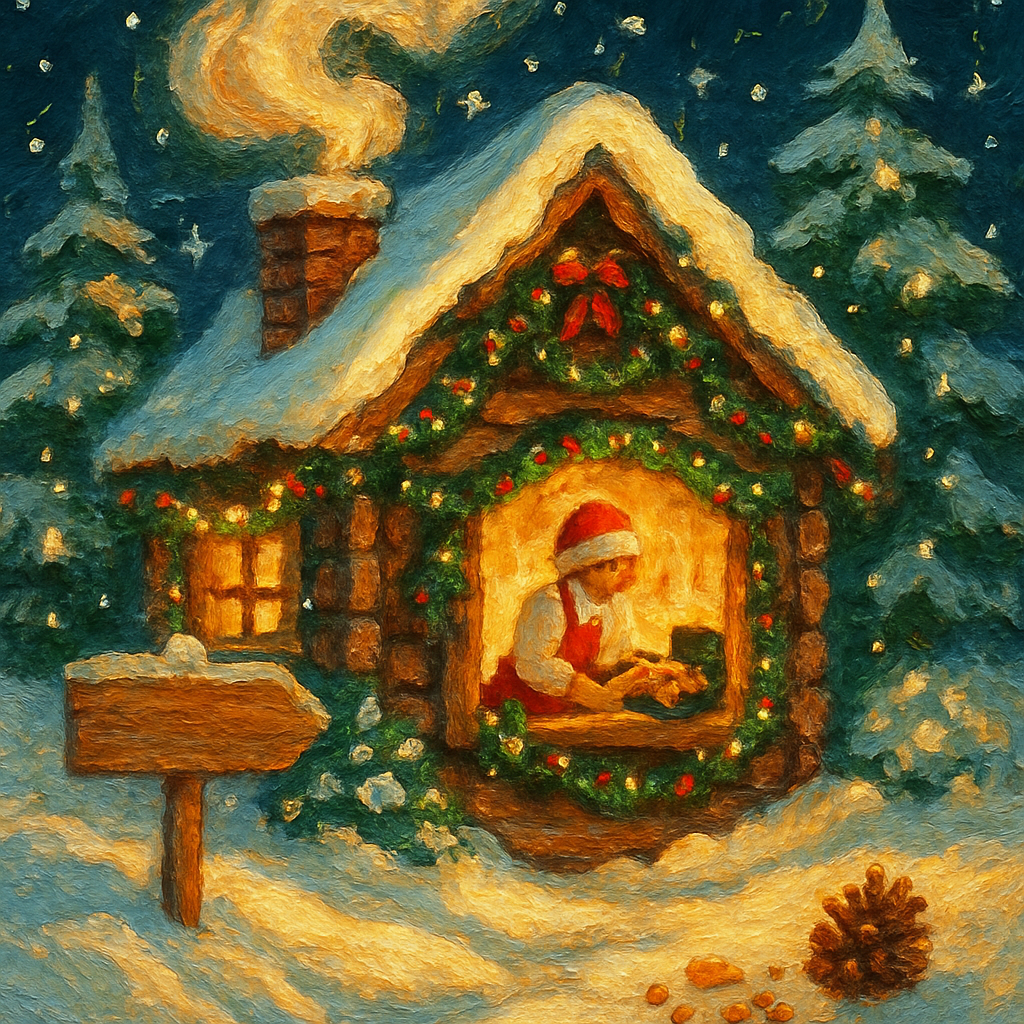 Midnight Bakery Cabin With Sugar Steam Paint by numbers kits