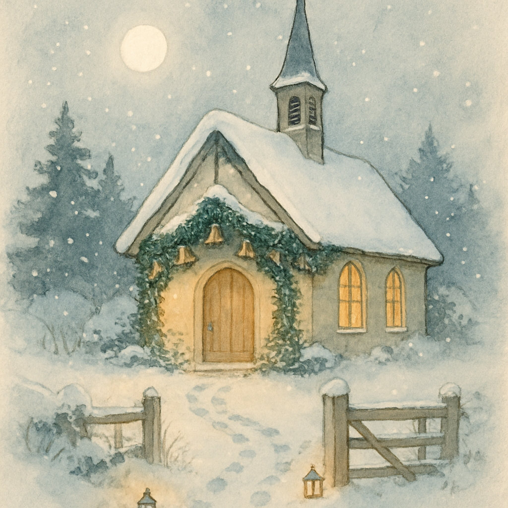 The Quiet Church Of Evergreen Bells DIY paint by numbers