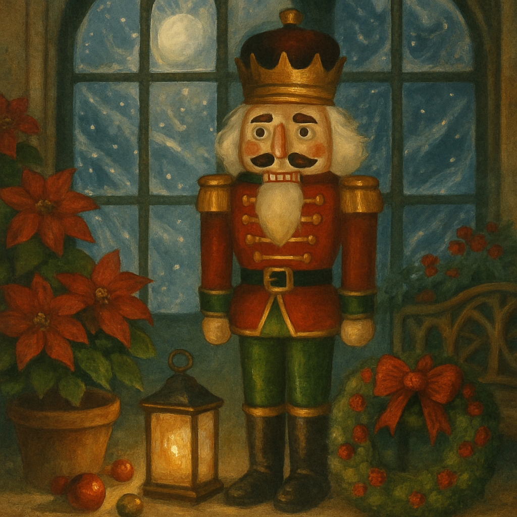 The Nutcracker Garden Under Glass Snow paint by color