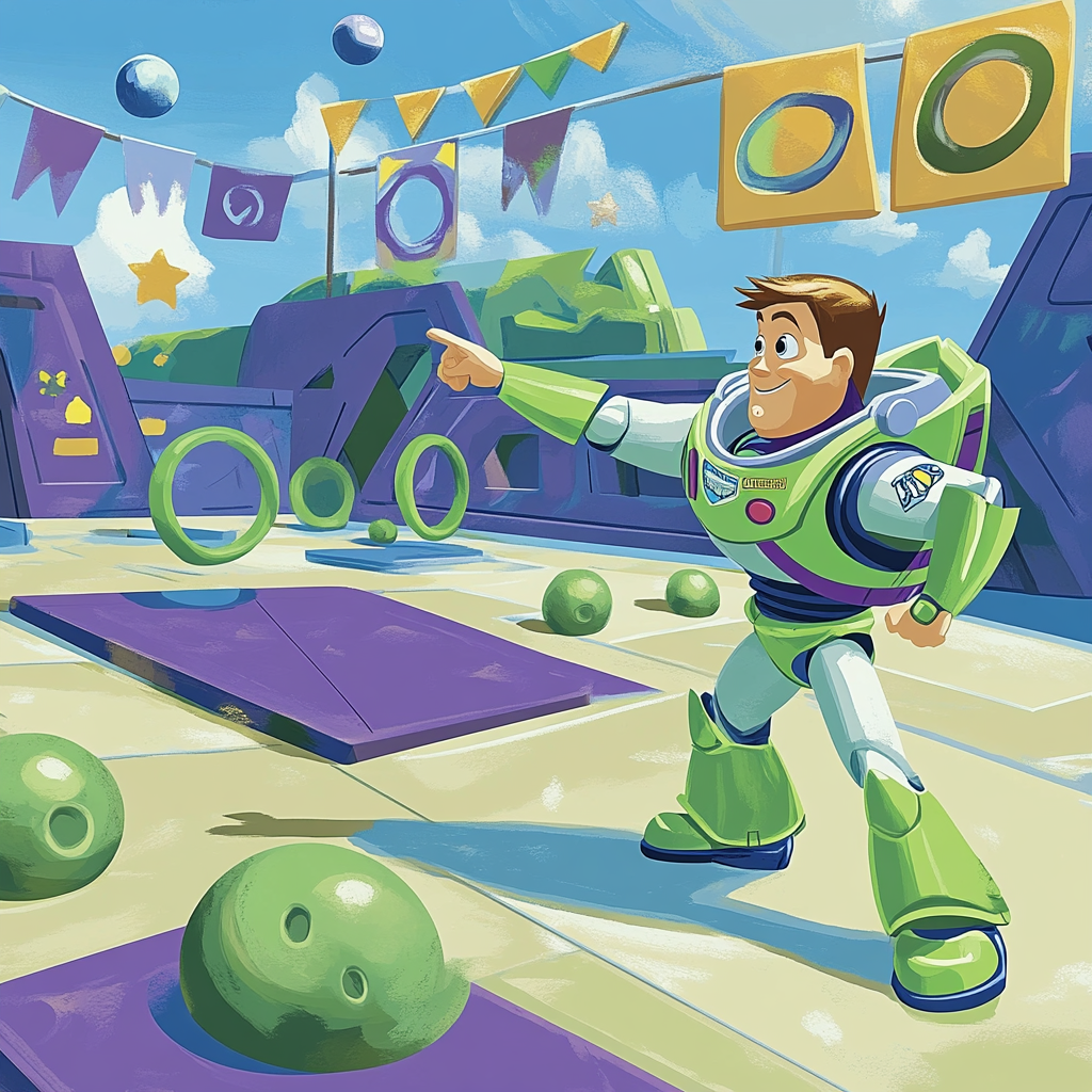Buzz Lightyear Cosmic Training Course painting number kit