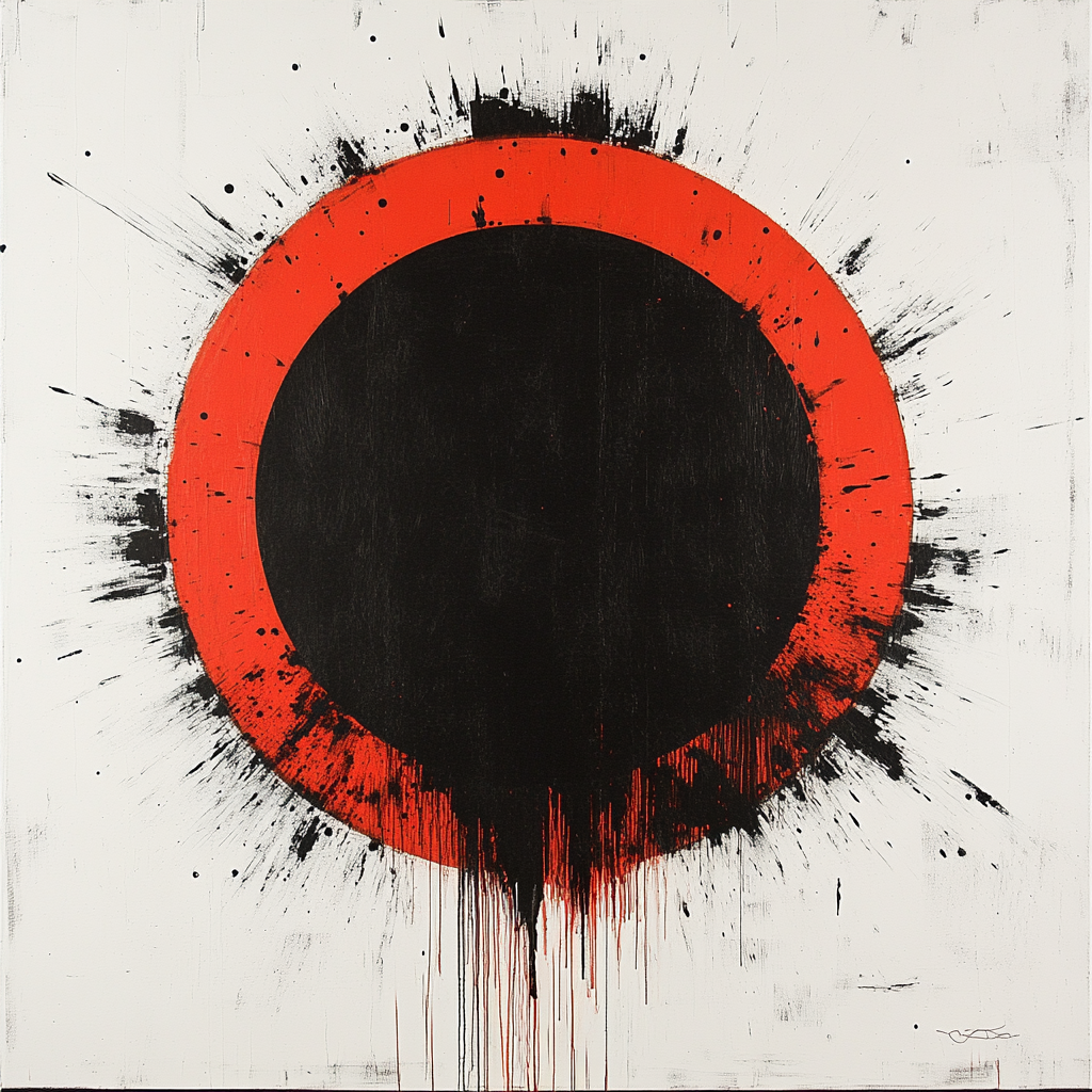 Banksy Inspired Climate Alarm Eclipse Painting by numbers kit