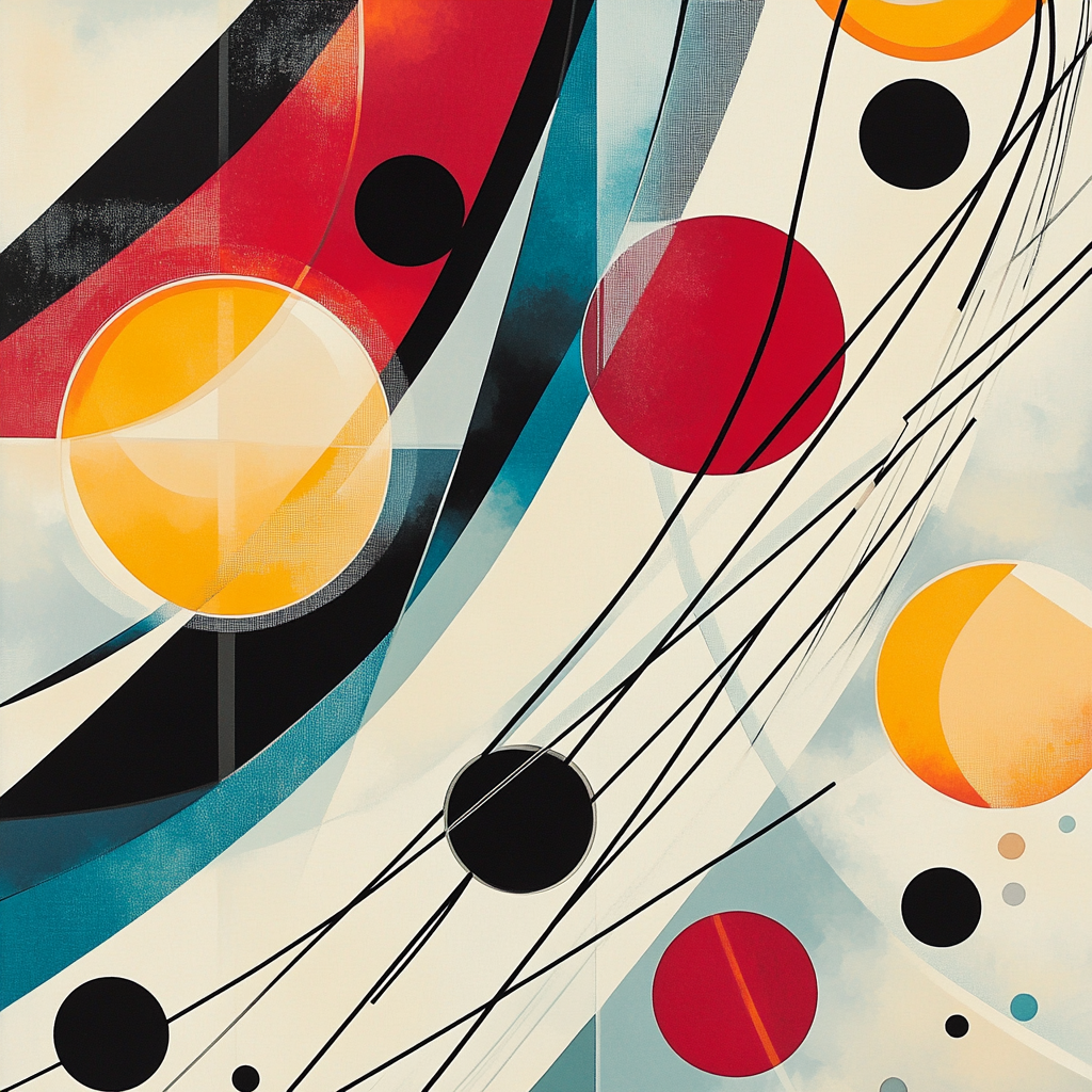 Wassily Kandinsky Inspired Abstract Symphony Of Planets Paint by numbers art