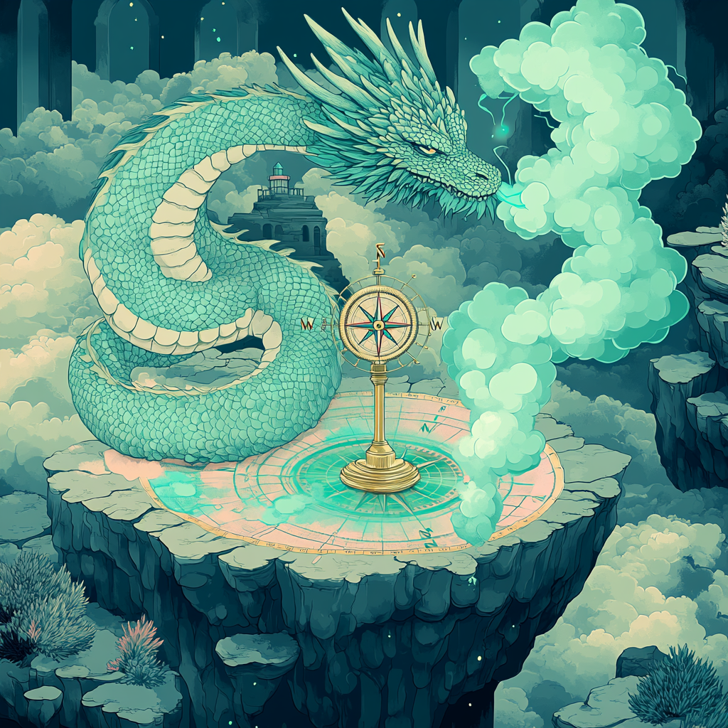 Tideglass Dragon Cartographer Numbered painting kits