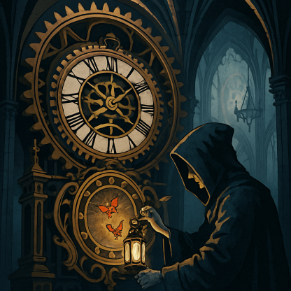 Clockwork Reliquary Gothic Atrium painting number kit