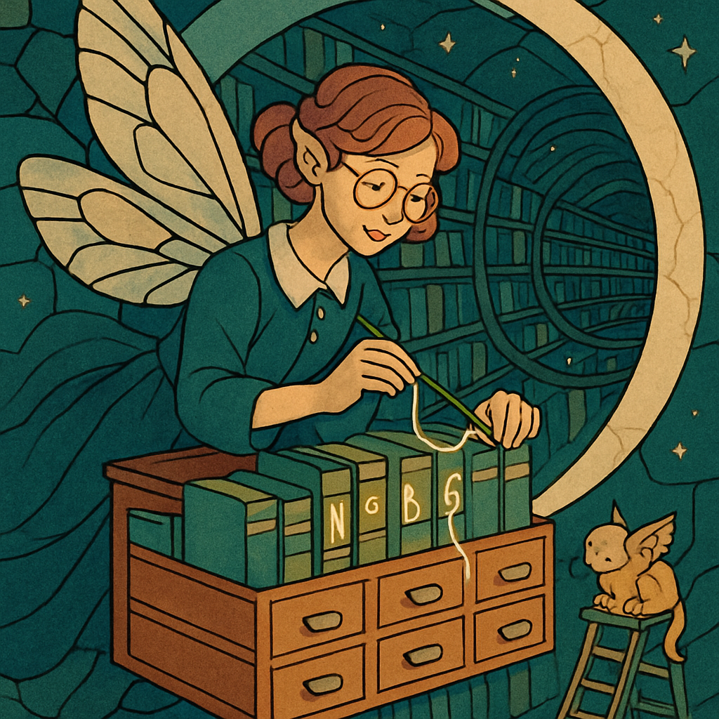 Glasswing Librarian In Fantasy Archives Paint by numbers art