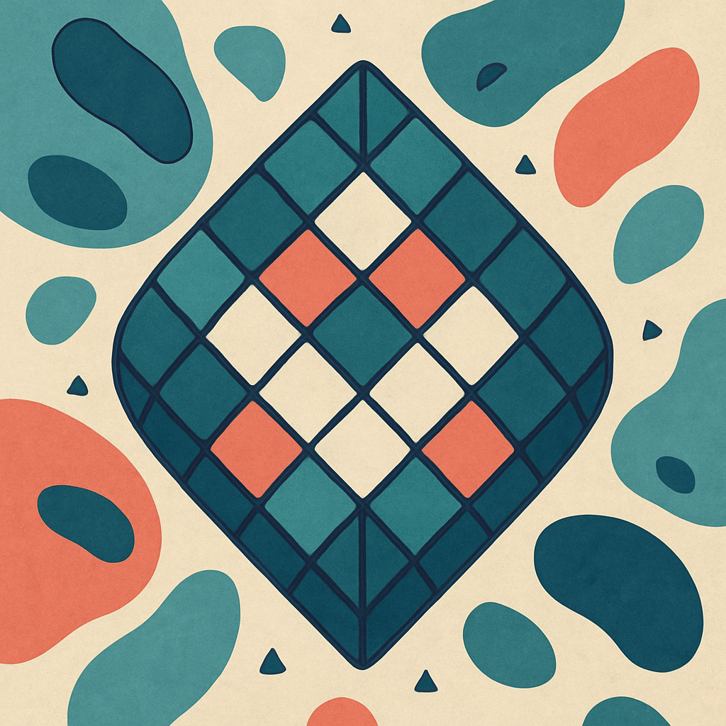 Tessellated Breath, Abstract Edition paint by numbers