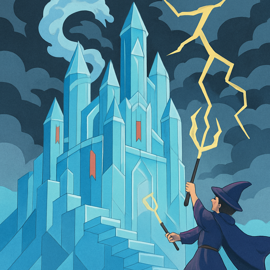 Fantasy-Crafted Stormglass Citadel Number painting