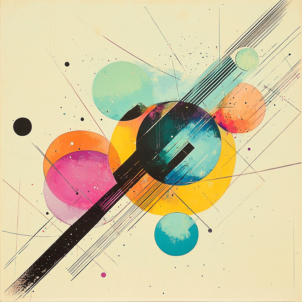 Wassily Kandinsky Inspired Solar System Symphony paint by number