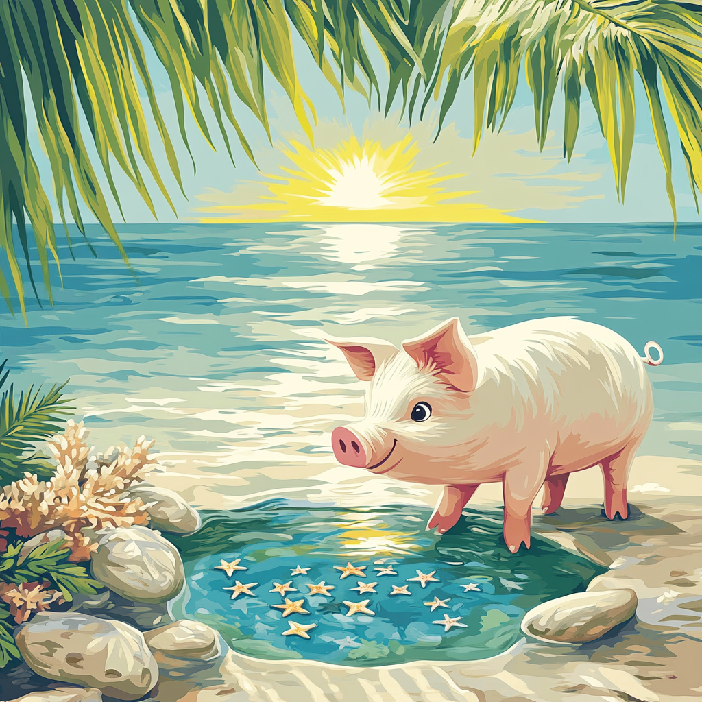 Pua Island Tide Pool Explorer paint by color