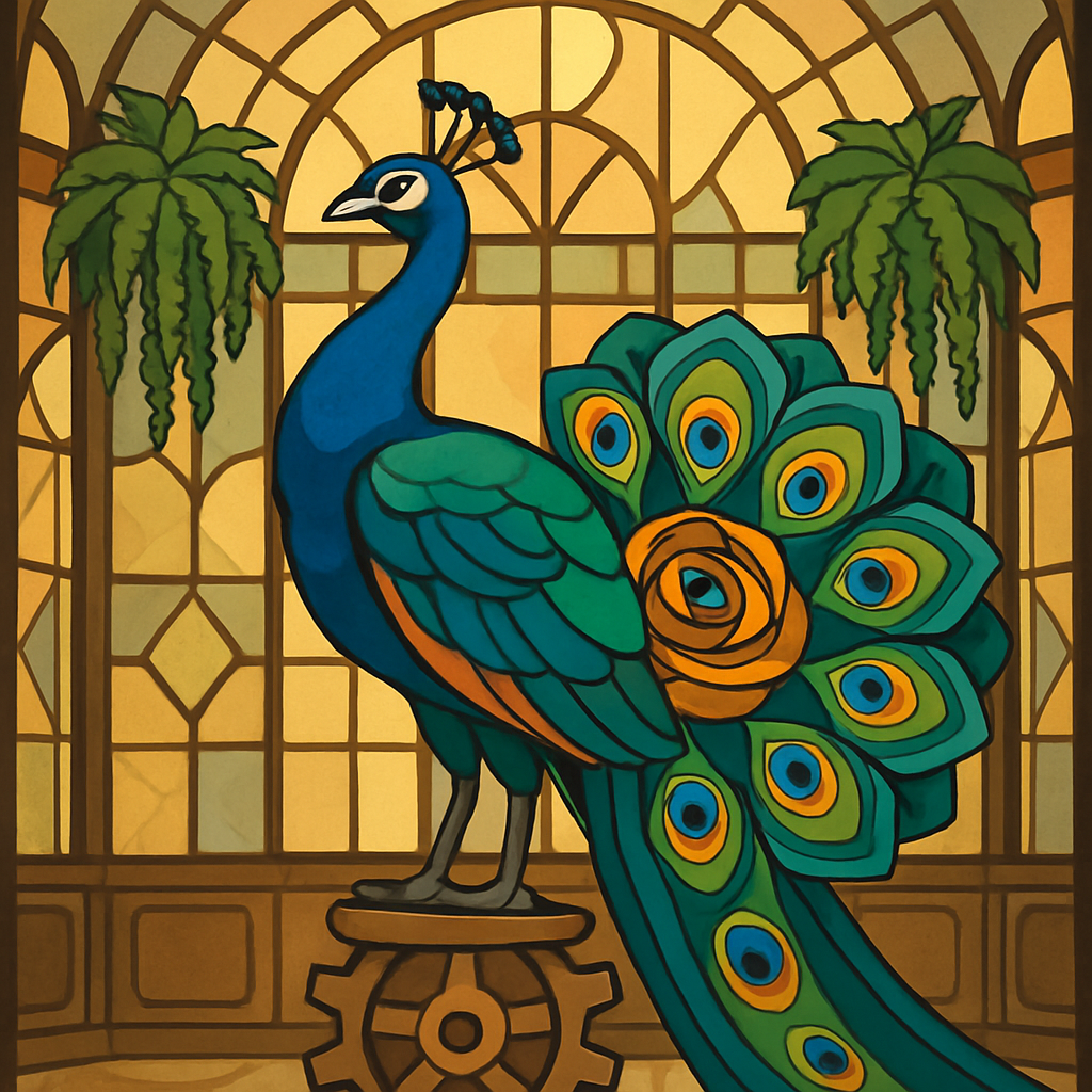 Clockwork Conservatory Peacock Paint by numbers kits
