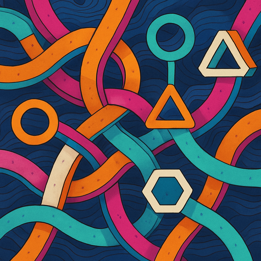 Pulse Weave In Abstract paint by numbers