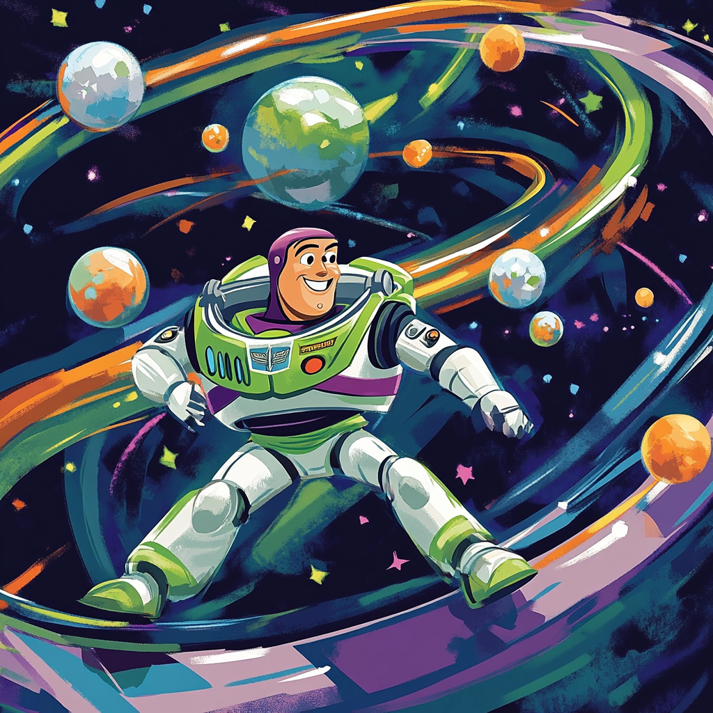 Buzz Lightyear Comet Training Course painting number kit