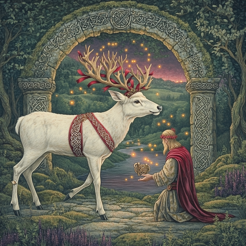 Sacred Grove Ceremony In Celtic Twilight Numbered painting kits