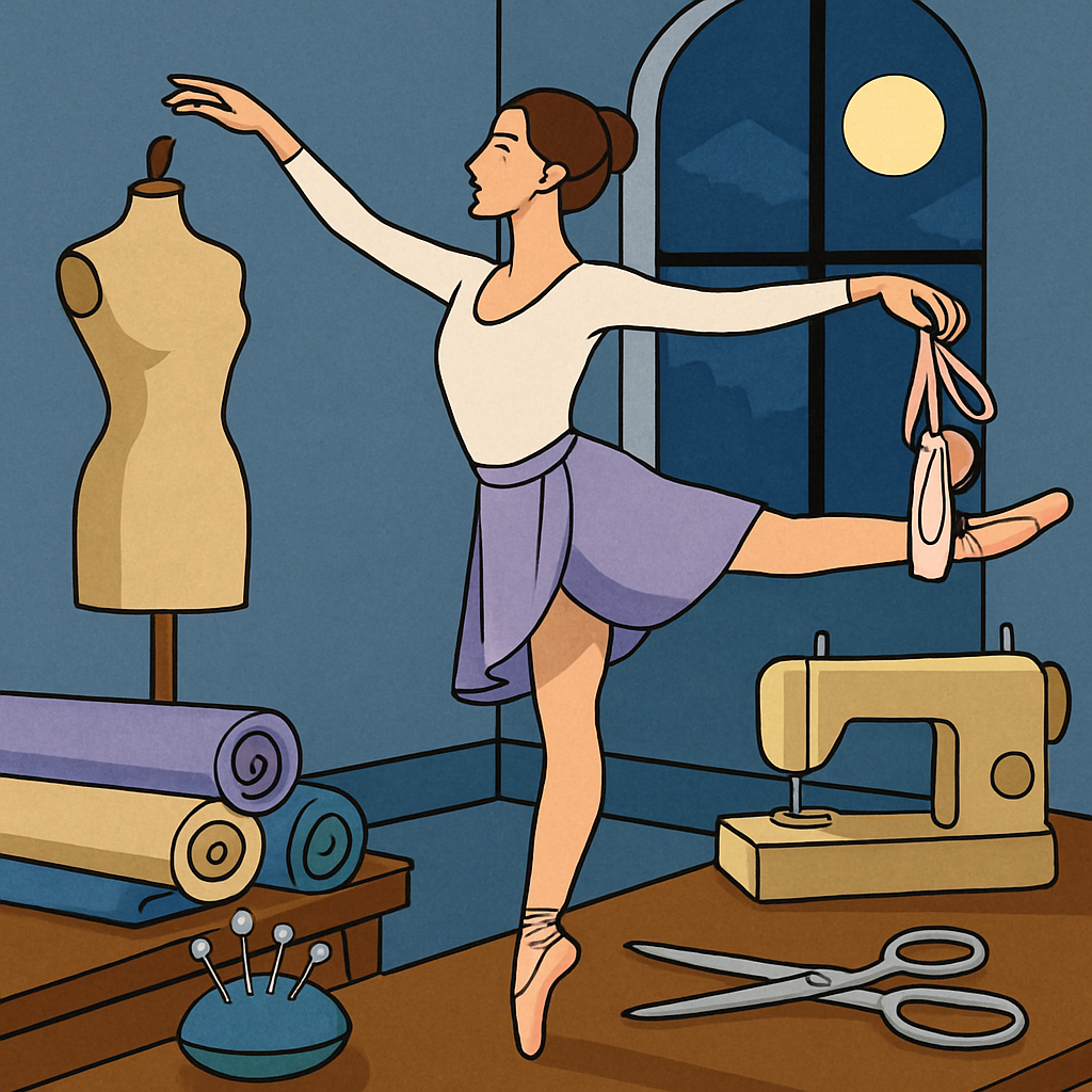 Moonlit Costume Atelier With Ballet Paint by numbers art