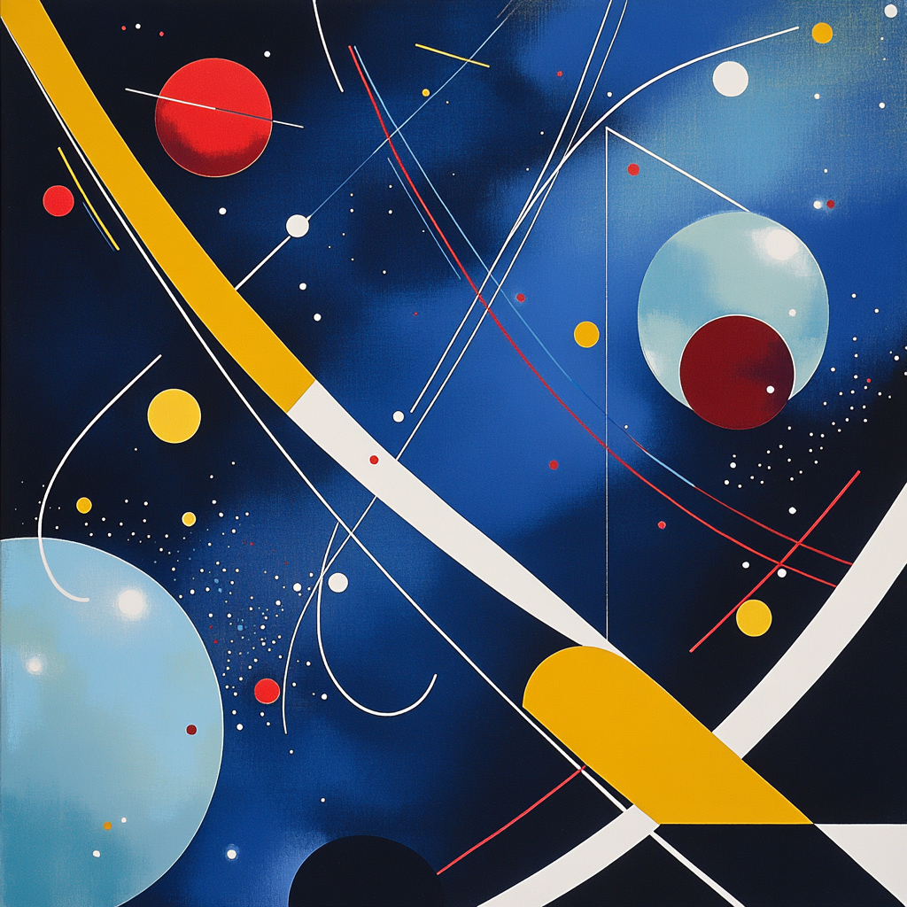 Wassily Kandinsky Inspired Symphony Of Planets Numbered painting kits