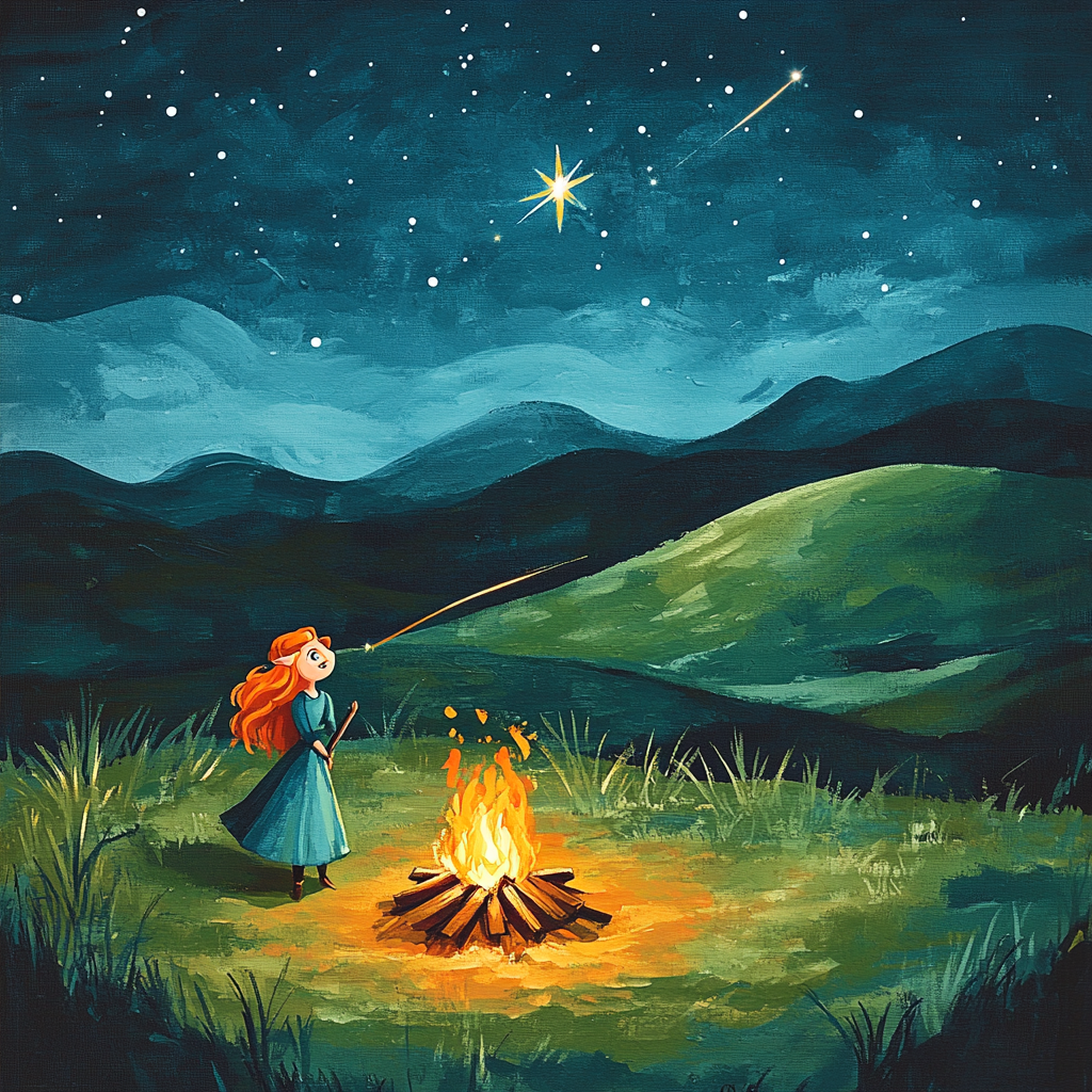 Merida Highland Shooting Star Campout painting number kit