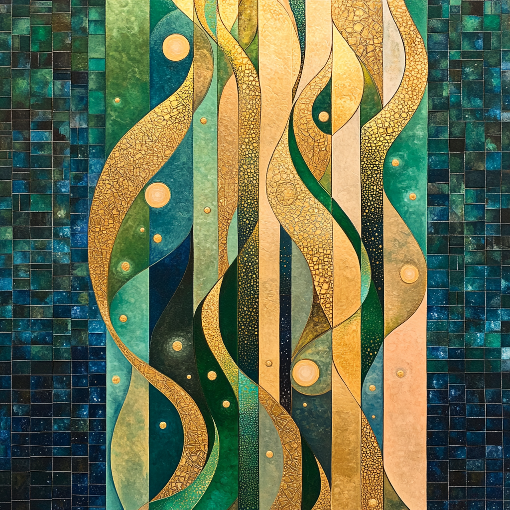 Gustav Klimt Inspired Aurora Mosaic Reverie Paint by numbers kits