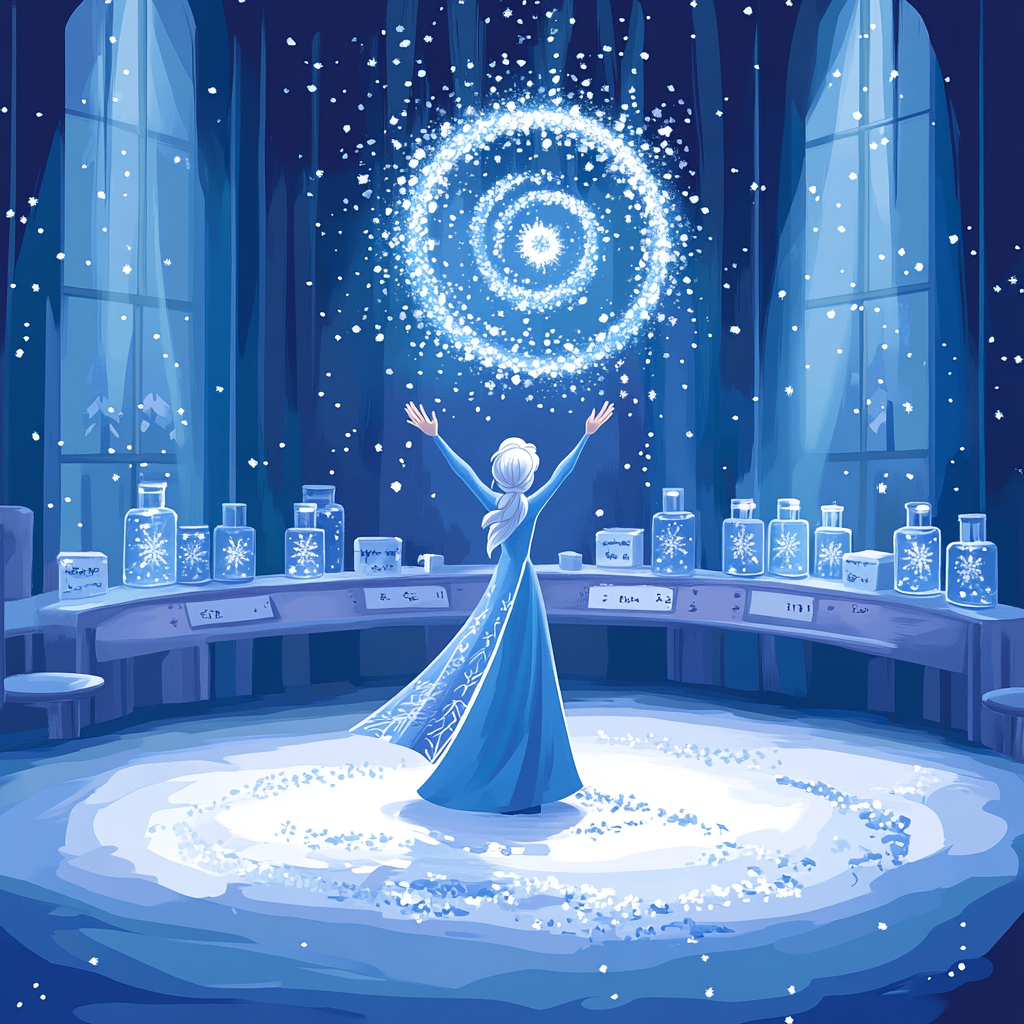 Elsa Crystal Snowflake Laboratory Painting by numbers kit