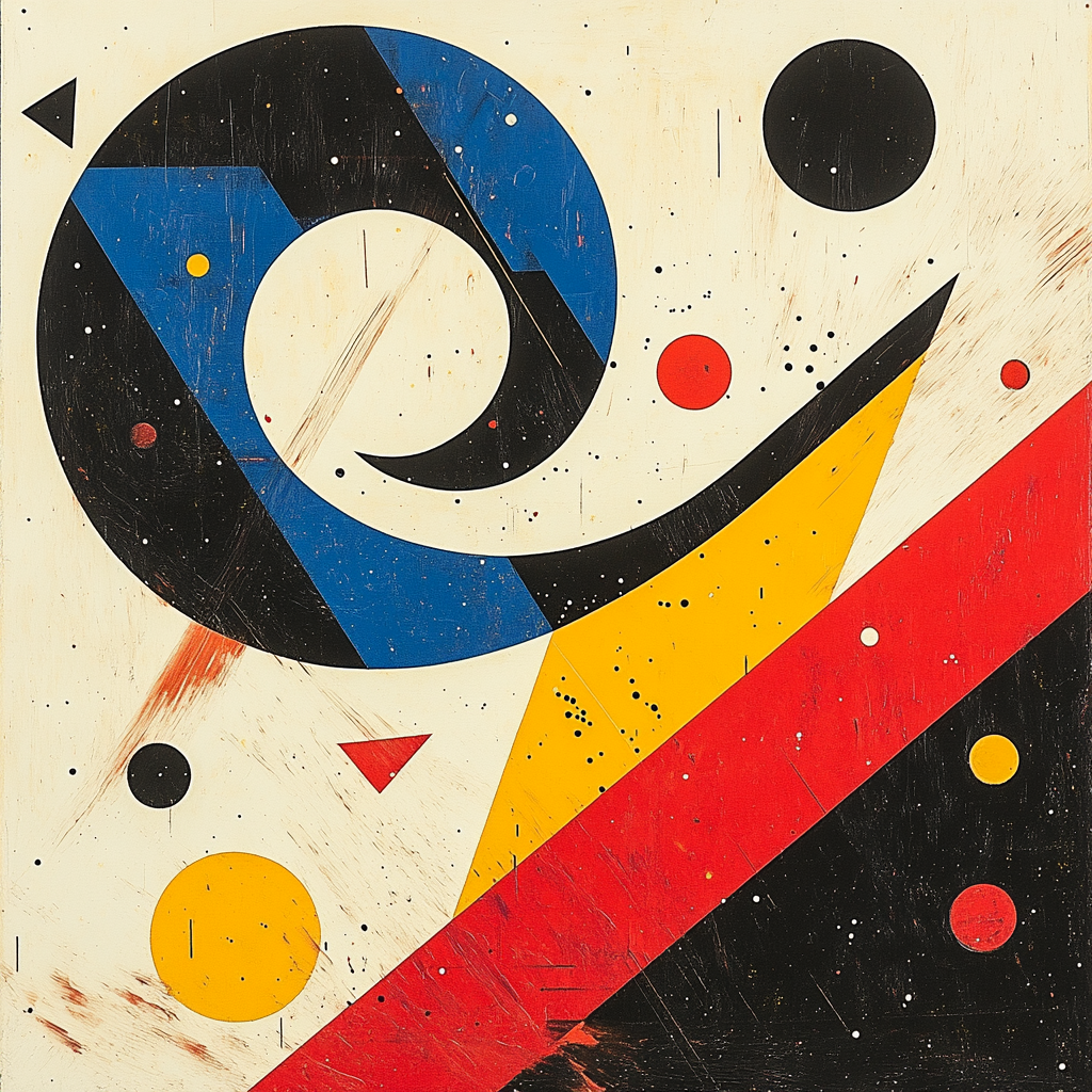 Wassily Kandinsky Inspired Abstract Music Nebula paint by number