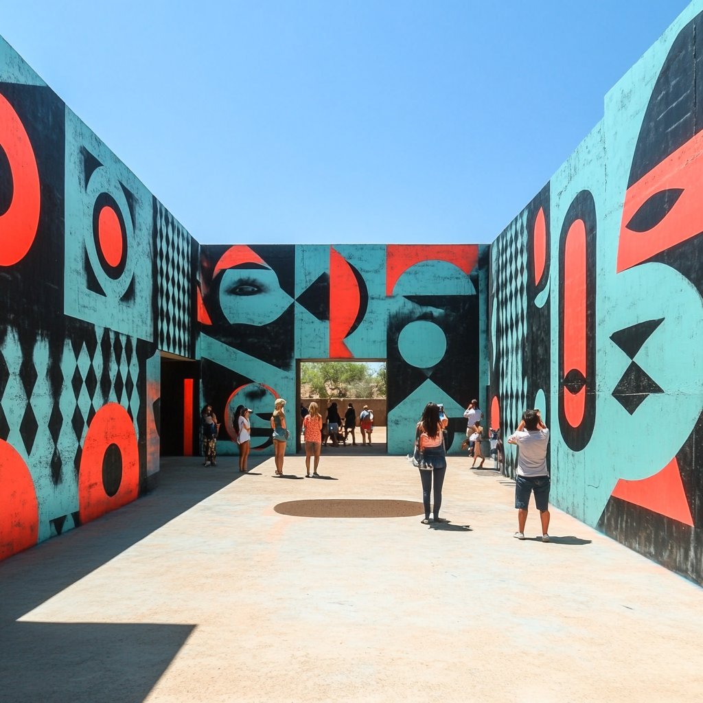 Wynwood Walls Street Art Courtyard - Miami, United States paint by number