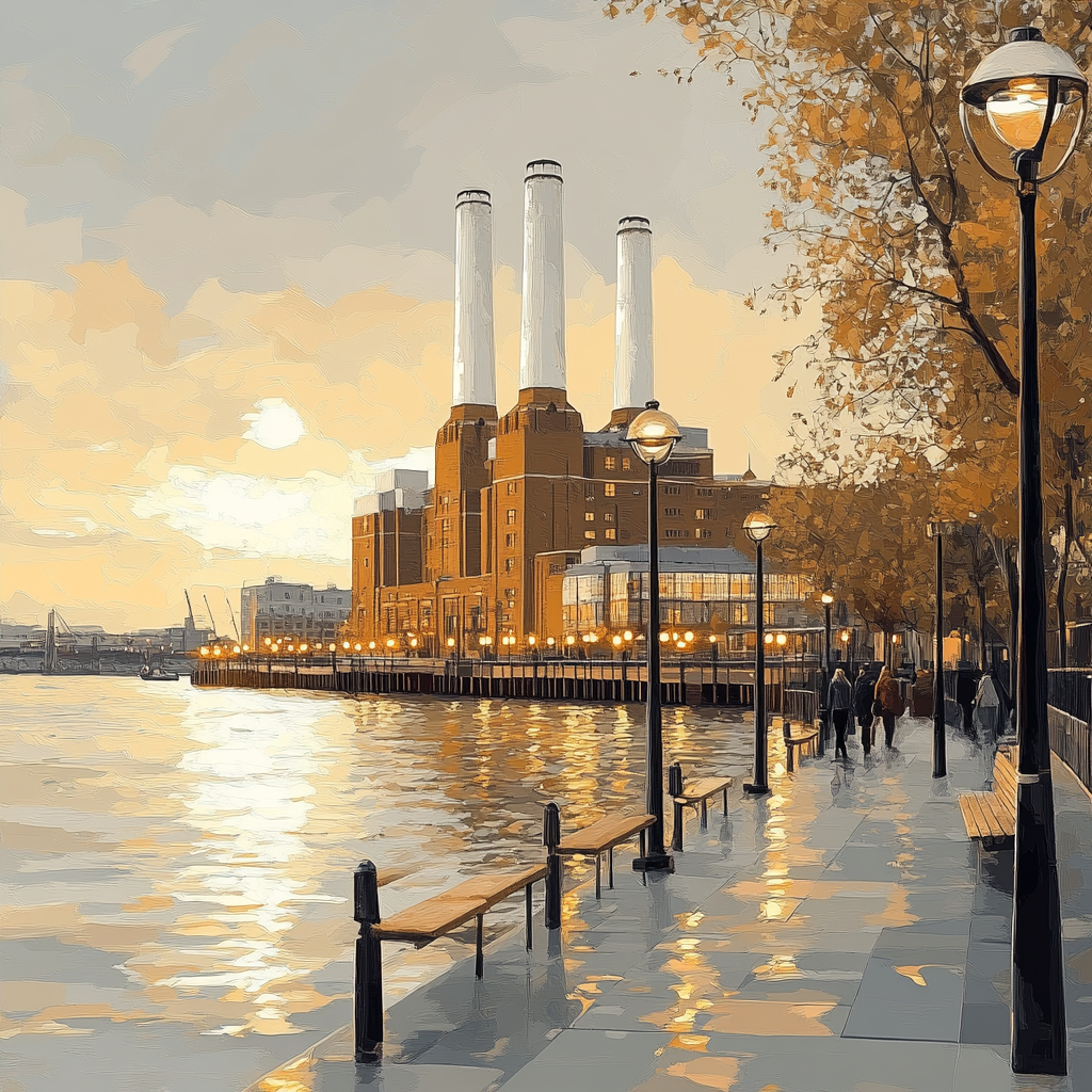 Battersea Power Station Riverside Walk - London, United Kingdom Number painting