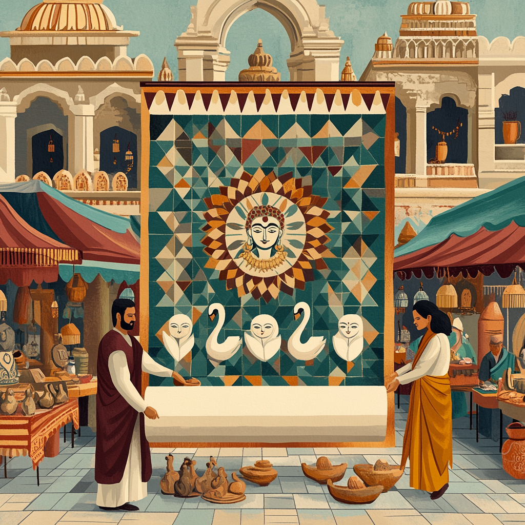 Market Stall Of Brahma Sacred Geometry Paint by numbers art