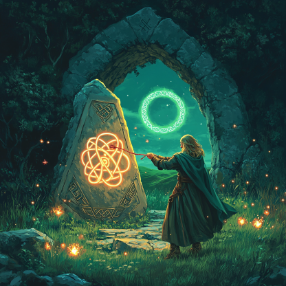 Hollow Hill Oath In Celtic Twilight Paint by numbers kits