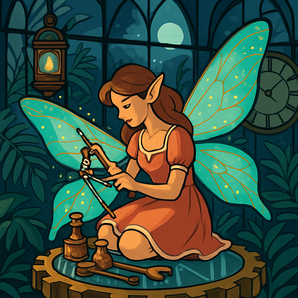 Clockwork Conservatory Fairy painting number kit