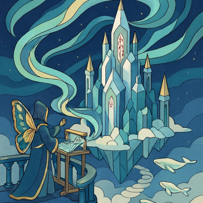 Aurora Loom Fantasy Citadel paint by number