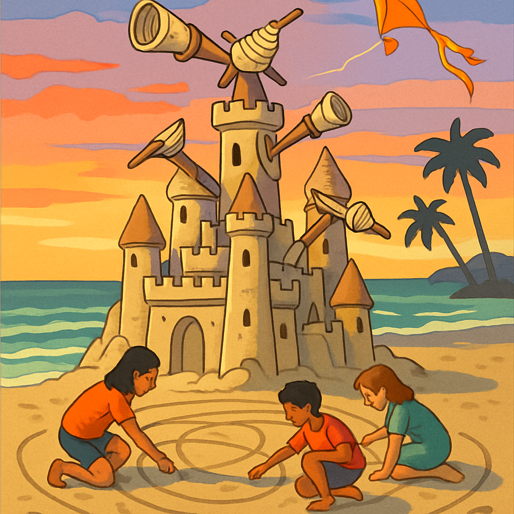 Sandcastle Observatory At Sunset Beach Number painting