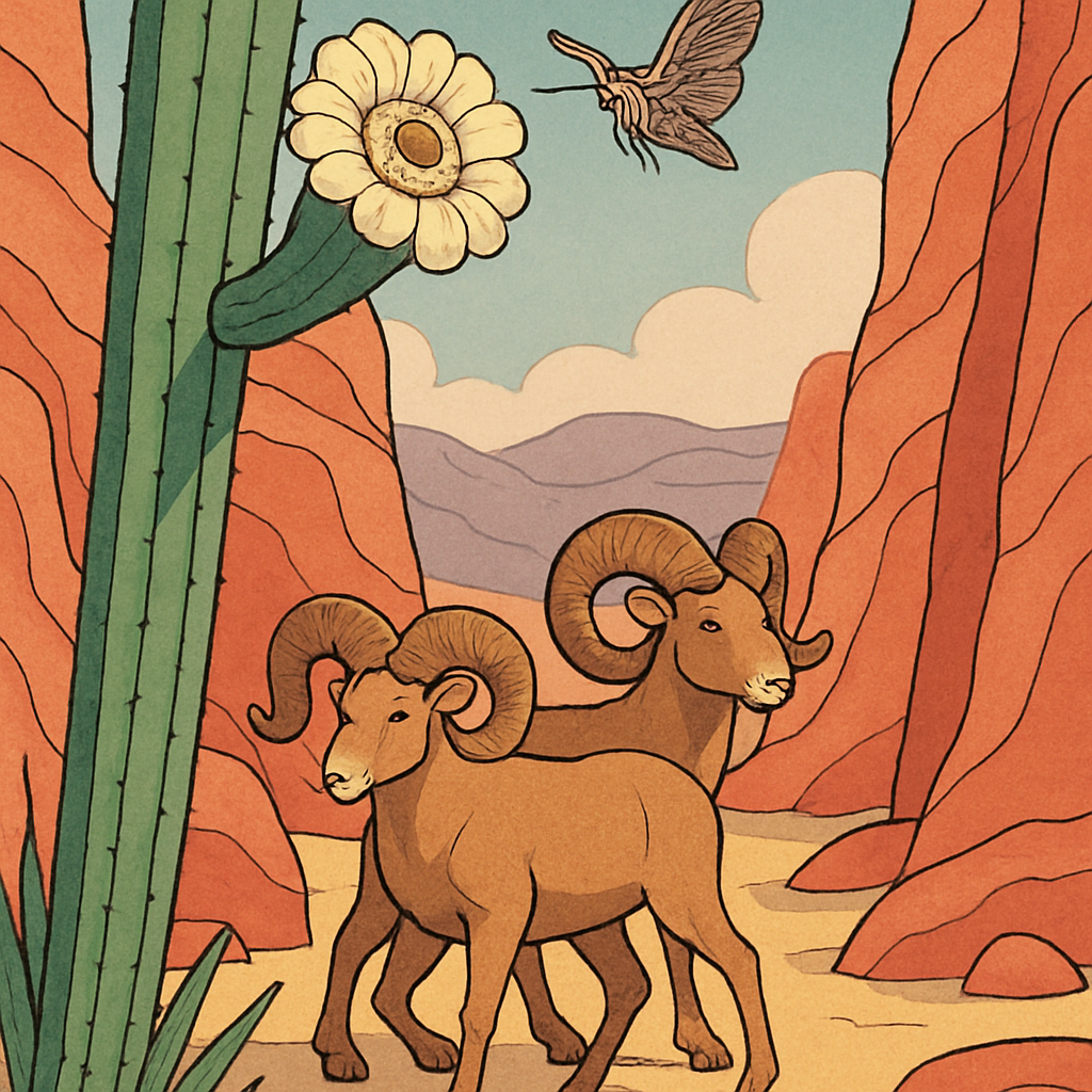 Wind Etched Desert Cactus Caravan Painting by numbers kit