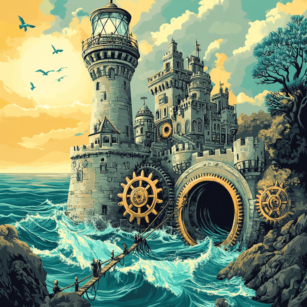 Tide Clockwork Castle Numbered painting kits